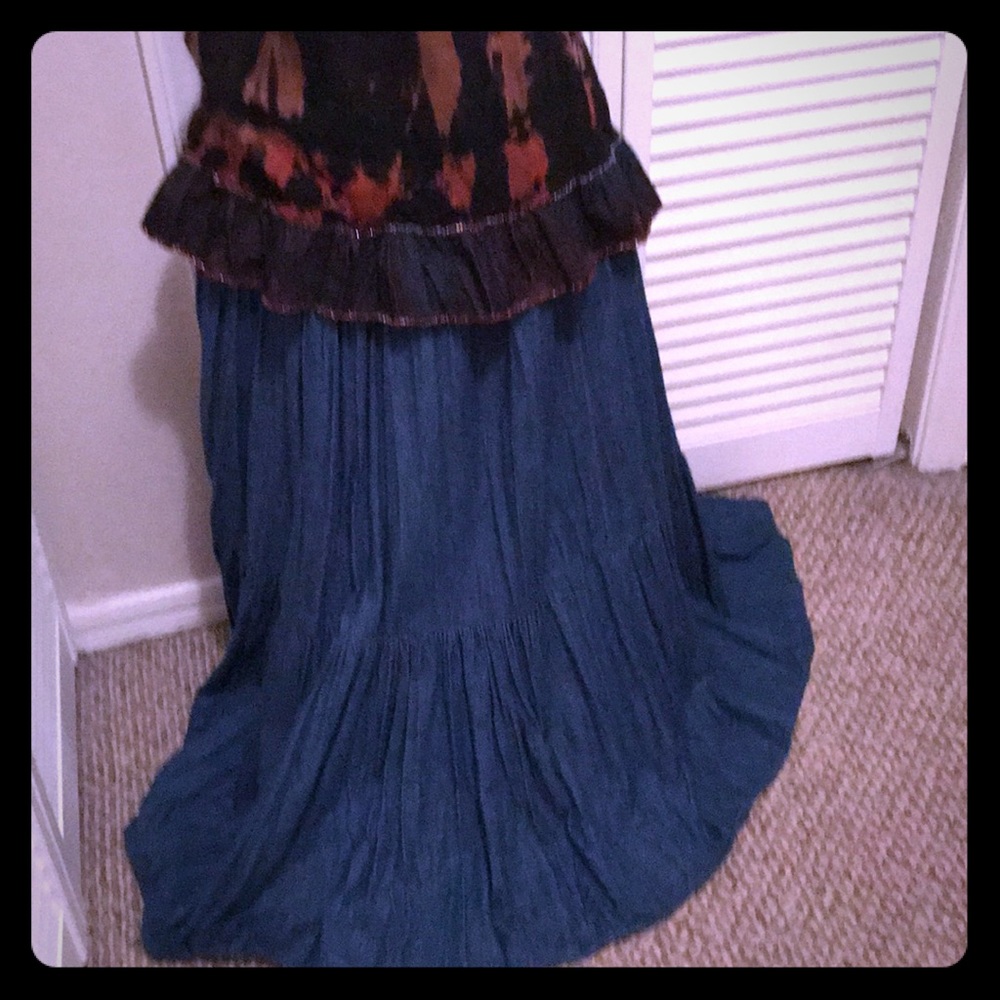 DENIM FULL SKIRT
